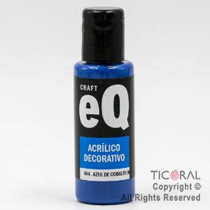 ACRIL.DECOR.EQ 404 AZUL COBALTO IMIT 50ML X 6 UNIDADES